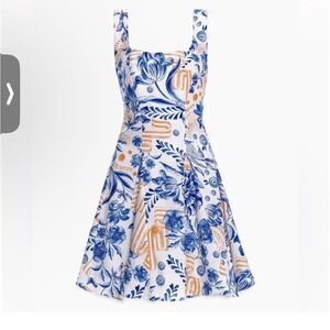 Agua by Agua Bendita Rediance Kristen Azure printed mini dress